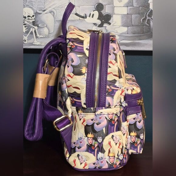 Loungefly Disney Parks Pastel Villains AOP Backpack and Wallet Set main image 10